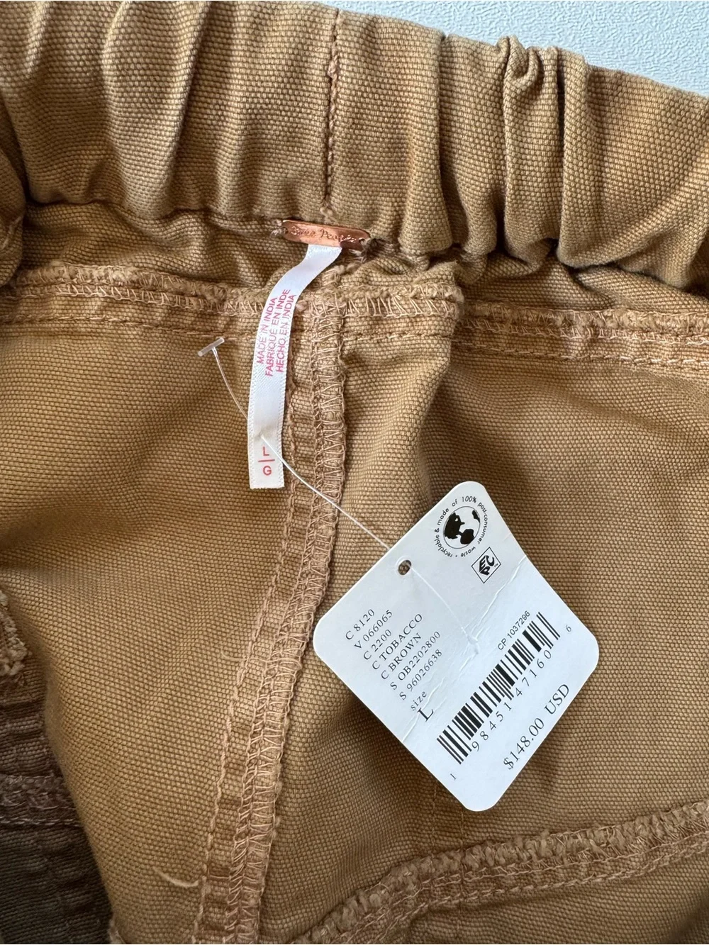NEW w/tags! Free  People Tobacco Cargo Knee-Length Skirt L 12